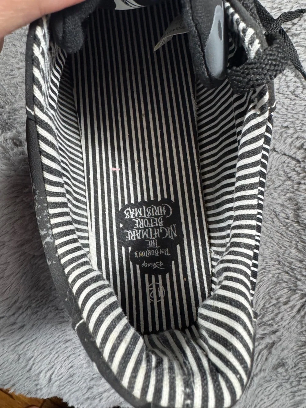 Ground Up Disney Jack Skellington Shoes Men's Size 12 Black Glow In The Dark